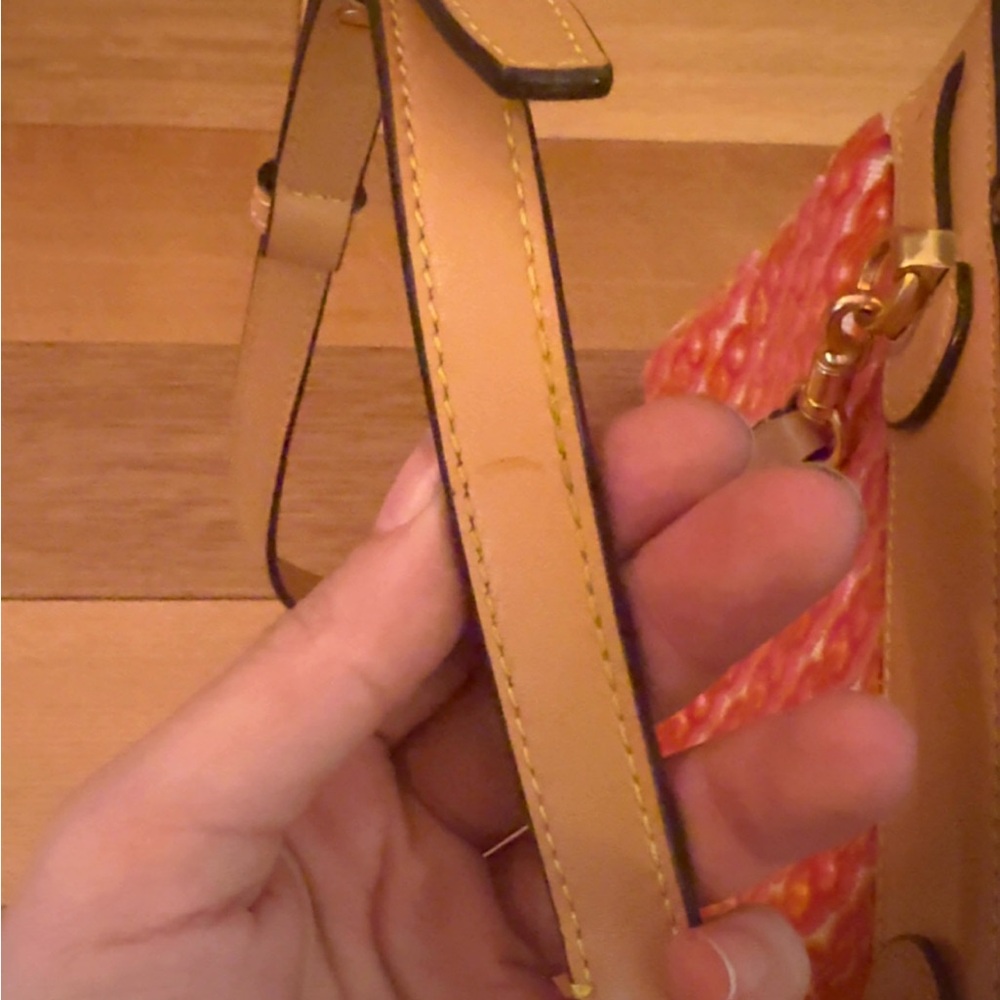 Tory Burch Lee Radziwill Satchel - Pink and Tan - Picture 9 of 10
